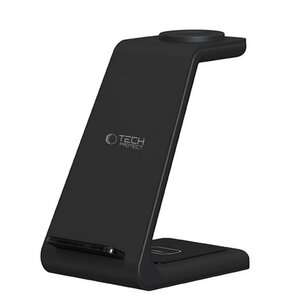 Ładowarka indukcyjna TECH-PROTECT QI15W-A36 3w1 for Android Czarny