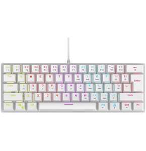 Klawiatura RAMPAGE Plower K60 Biały