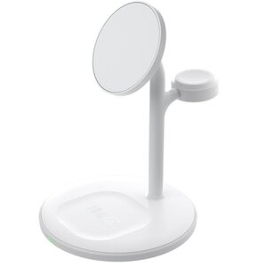 Ładowarka indukcyjna GREEN CELL MagScape 3w1 MagSafe 15W Biały