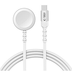 Ładowarka do smartwatcha TECH-PROTECT MC01 UltraBoost USB-C do Apple Watch 1.2m Biały