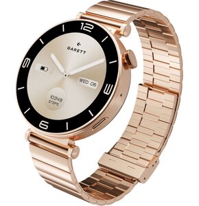 Smartwatch GARETT Rose Różowe złoto Stalowy