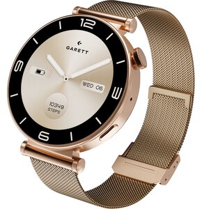 Smartwatch GARETT Rose Różowe złoto Mesh