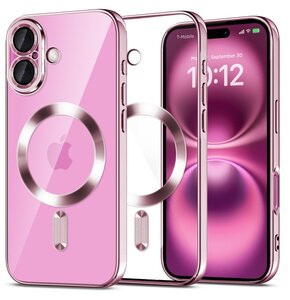Etui TECH-PROTECT MagFlex MagSafe do Apple iPhone 16 Przezroczysto-różowy