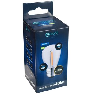 Żarówka LED ELIGHT Filament ST45 EKZF8123 0.5W E27