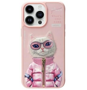 Etui NIMMY Cool&Cute 2.0 Cat do Apple iPhone 15 Pro Różowy