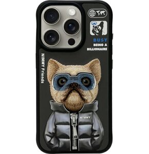 Etui NIMMY Cool&Cute 2.0 Dog do Apple iPhone 15 Pro Max Czarny