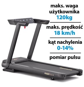 Bieżnia elektryczna REEBOK FR20z Floatride+ 1654W 18km/h Czarny