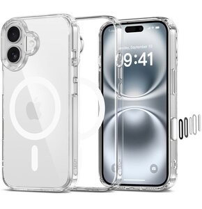 Etui TECH-PROTECT Flexair Hybrid CC do Apple iPhone 16 Przezroczysty