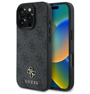 Etui GUESS 4G Small Classic MagSafe do Apple iPhone 16 Pro Czarny
