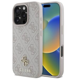 Etui GUESS 4G Small Classic MagSafe do Apple iPhone 16 Pro Różowy