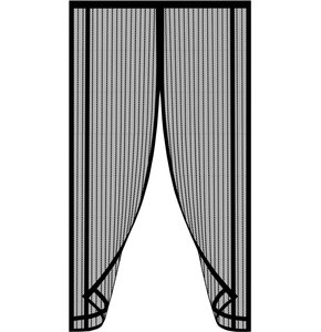 Moskitiera magnetyczna GOCKOWIAK Magic Mesh 100 x 220 Czarny