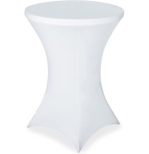 Pokrowiec na stolik EHOKERY Koktajlowy 80 cm Biały