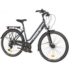 Rower trekkingowy INDIANA X-Road 5.0 D17 28 cali damski Granatowo-srebrny
