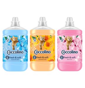 Zestaw płynów do płukania COCCOLINO Blue Splash, Orange Rush, Silk Lily 3 x 1700 ml