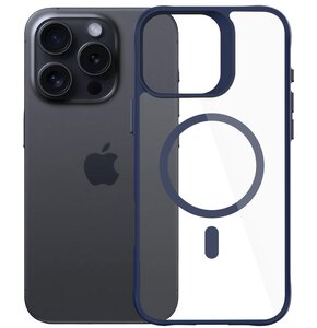 Etui 3MK Satin Guardx MagCase do Apple iPhone 16 Pro Max Przezroczysto-niebieski