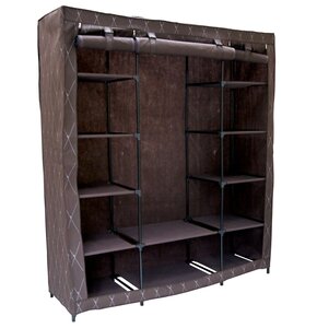 Szafa tekstylna GOCKOWIAK Kaja Maxi Vitto (175 x 150 x 45 cm) Brązowy