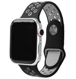 Pasek BELINE Sport Silicone do Apple Watch (38/40/41mm) Czarno-szary