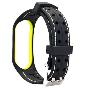 Pasek BELINE Smart do Xiaomi Mi Band 6/5 Czarno-limonkowy