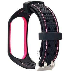 Pasek BELINE Sport do Xiaomi Mi Band 7 Czarno-różowy