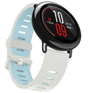 Pasek BELINE Double Color do Watch (20mm) Biało-niebieski