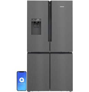 Lodówka SIEMENS KF96DAXEA MD Side by Side No Frost 183cm Czarna stal szczotkowana