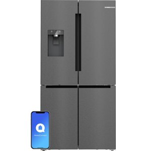 Lodówka BOSCH KFI96AXEA MD Side by Side No Frost 183cm Czarna Kostkarka Podajnik wody