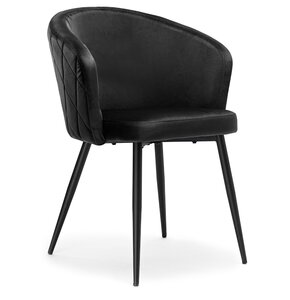 Krzesło EHOKERY Hampton Velvet Czarny