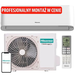 Klimatyzator Split, Pompa ciepła powietrze - powietrze HISENSE Energy Pro+ QE25XV0EG z usługą montażu