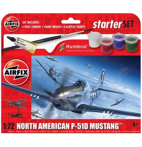 Samolot AIRFIX Starter Set North American P-51D Mustang A55013
