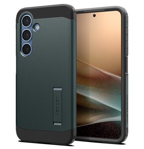 Etui SPIGEN Tough Armor MagSafe do Samsung Galaxy S25 Zielony