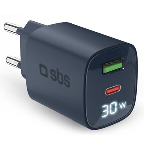 Ładowarka sieciowa SBS GaN 30W Niebieski