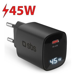 Ładowarka sieciowa SBS GaN 45W Czarny