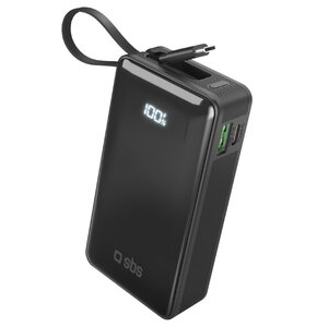 Powerbank SBS 10000 mAh 22.5W PD Czarny