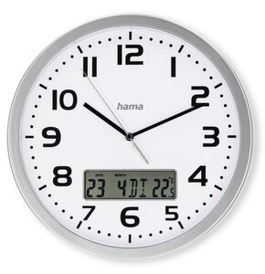 Zegar ścienny HAMA Moorea DCF 30 cm Biały