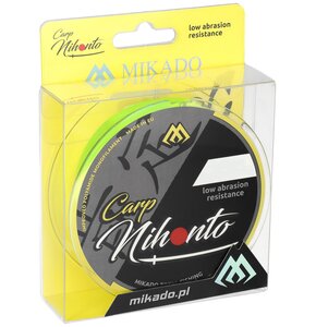 Żyłka MIKADO Nihonto Carp 0.25 mm / 300 m Żółty Fluo