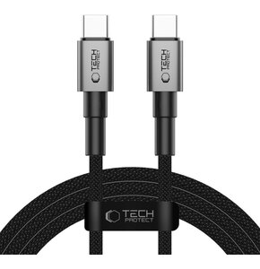 Kabel USB-C - USB-C TECH-PROTECT UltraBoost DNA PD60W 2 m Szary