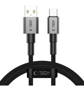 Kabel USB-A - USB-C TECH-PROTECT UltraBoost DNA 15W 1 m Szary
