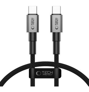 Kabel USB-C - USB-C TECH-PROTECT UltraBoost DNA PD60W 0.5 m Szary