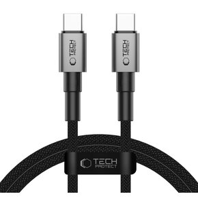 Kabel USB-C - USB-C TECH-PROTECT UltraBoost DNA 60W 1 m Szary