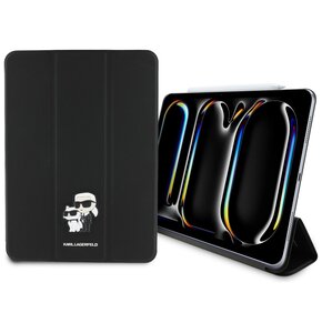 Etui na iPad Pro 11 cali KARL LAGERFELD Saffiano Magnetic Karl&Choupette Czarny