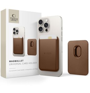 Etui TECH-PROTECT MagWallet MagSafe Brązowy