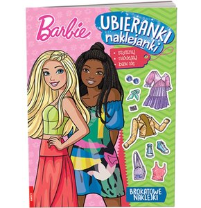 Książka z naklejkami Barbie Ubieranki (miękka okładka)