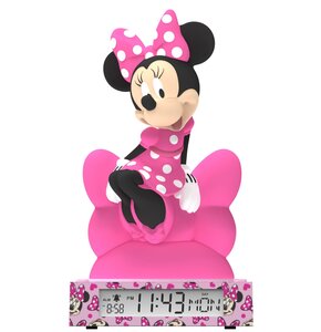Budzik z lampką nocną KIDS EUROSWAN Disney Minnie 3D MN4500