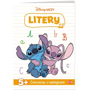 Książka z zadaniami Disney Uczy Stitch Litery (miękka okładka)