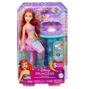 Lalka DISNEY PRINCESS Arielka Muszelkowa toaletka JBF86