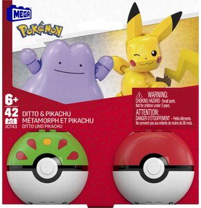 Klocki konstrukcyjne MEGA Pokemon Pikachu Ditto JCT43