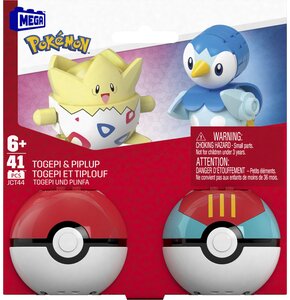 Klocki konstrukcyjne MEGA Pokemon Piplup i Togepi JCT44