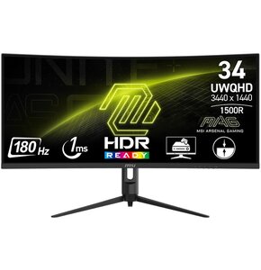 Monitor MSI Mag 342CQR E2 34" 3440x1440px 180Hz 1 ms [MPRT] Curved