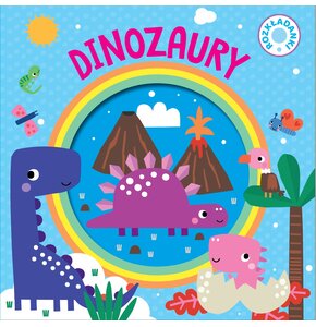 Książka Rozkładanki Dinozaury Monika Tomaszewska (twarda okładka)