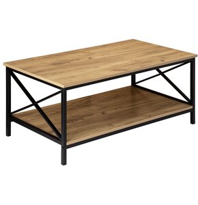 Stolik kawowy LOFTINSPIRED Herning Craft 100 Prostokątny Craft + czarny